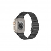 AmazingThing Titan Stainless Steel Band - стоманена каишка за Apple Watch 42мм, 44мм, 45мм, Ultra 49мм (черен) 1