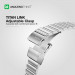 AmazingThing Titan Stainless Steel Band - стоманена каишка за Apple Watch 42мм, 44мм, 45мм, Ultra 49мм (сребрист) 5