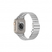 AmazingThing Titan Stainless Steel Band - стоманена каишка за Apple Watch 42мм, 44мм, 45мм, Ultra 49мм (сребрист) 1