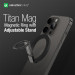 AmazingThing Titan Mag Magnetic Ring Stand - магнитен пръстен против изпускане, с поставка, съвместим с MagSafe за iPhone и други смартфони (черен) 8