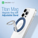 AmazingThing Titan Mag Magnetic Ring Stand - магнитен пръстен против изпускане, с поставка, съвместим с MagSafe за iPhone и други смартфони (син) 8