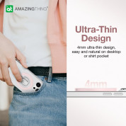 AmazingThing Titan Mag Magnetic Ring Stand - магнитен пръстен против изпускане, с поставка, съвместим с MagSafe за iPhone и други смартфони (розов) 10