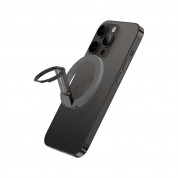 AmazingThing Titan Mag Magnetic Ring Stand - магнитен пръстен против изпускане, с поставка, съвместим с MagSafe за iPhone и други смартфони (тъмносив)