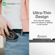 AmazingThing Titan Mag Magnetic Ring Stand - магнитен пръстен против изпускане, с поставка, съвместим с MagSafe за iPhone и други смартфони (тъмносив) 7