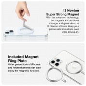 AmazingThing Titan Mag Magnetic Ring Stand - магнитен пръстен против изпускане, с поставка, съвместим с MagSafe за iPhone и други смартфони (светлосин) 6