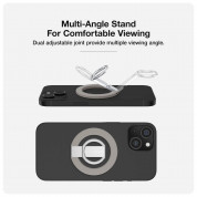 AmazingThing Titan Mag Magnetic Ring Stand - магнитен пръстен против изпускане, с поставка, съвместим с MagSafe за iPhone и други смартфони (сив) 4