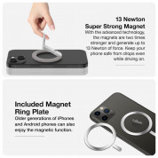 AmazingThing Titan Mag Magnetic Ring Stand - магнитен пръстен против изпускане, с поставка, съвместим с MagSafe за iPhone и други смартфони (сив) 7