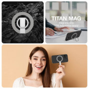 AmazingThing Titan Mag Magnetic Ring Stand - магнитен пръстен против изпускане, с поставка, съвместим с MagSafe за iPhone и други смартфони (сив) 6
