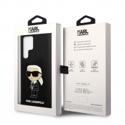 Karl Lagerfeld Liquid Silicone Ikonik NFT Case - дизайнерски силиконов кейс за Samsung Galaxy S24 Ultra (черен) 6
