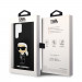 Karl Lagerfeld Liquid Silicone Ikonik NFT Case - дизайнерски силиконов кейс за Samsung Galaxy S24 Ultra (черен) 7
