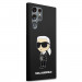 Karl Lagerfeld Liquid Silicone Ikonik NFT Case - дизайнерски силиконов кейс за Samsung Galaxy S24 Ultra (черен) 4