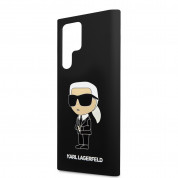 Karl Lagerfeld Liquid Silicone Ikonik NFT Case for Samsung Galaxy S24 Ultra (black) 4