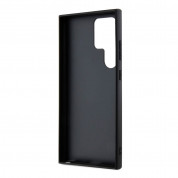 Guess PU 4G Triangle Metal Logo Case Case for Samsung Galaxy S24 Ultra (black) 5