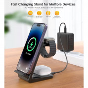 Choetech T608 3-in-1 Wireless Charger 15W (black) 4