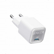 Anker 511 PowerPort Nano 3 Wall Charger 30W USB-C - захранване за ел. мрежа с USB-C порт и технология за бързо зареждане (бял) 1