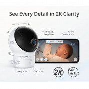 Anker Eufy S340 Smart Sock Baby Monitor Set - иновативен бебефон със смарт чорап за бебе (бял) 4