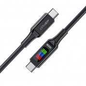Acefast C7-03 Display USB-C to USB-C Cable 100W (120 cm) (black) 3