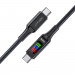 Acefast C7-03 Display USB-C to USB-C Cable 100W - здрав кабел с дисплей и бързо зареждане за устройства с USB-C порт (120 см) (черен) 4