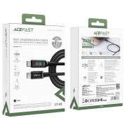 Acefast C7-03 Display USB-C to USB-C Cable 100W - здрав кабел с дисплей и бързо зареждане за устройства с USB-C порт (120 см) (черен) 6