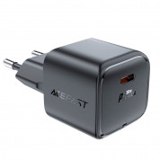 Acefast A77 USB-C Mini PD GaN Wall Charger 30W - захранване за ел. мрежа с USB-C изход с технология за бързо зареждане (черен) 3