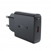 Acefast A65 PD GaN Fast Wall Charger 20W - захранване за ел. мрежа с USB-C изход с технология за бързо зареждане (черен)  3