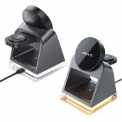 Acefast 3in1 Desktop Magnetic Wireless Charging Station 20.5W (black) 4