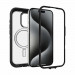 Otterbox Defender XT Case - хибриден удароустойчив кейс с MagSafe за iPhone 15 Pro (черен-прозрачен) 3