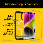 Otterbox Defender XT Case - хибриден удароустойчив кейс с MagSafe за iPhone 15, iPhone 14, iPhone 13 (черен-прозрачен) 3