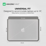 AmazingThing Matte Pro Mag Laptop Sleeve with Pocket 14 (grey) 6