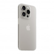 Nomad Super Slim Case - тънък полипропиленов кейс 0.65 мм. за iPhone 15 Pro (бял-прозрачен) 1