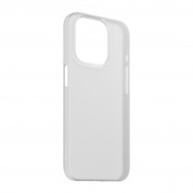 Nomad Super Slim Case - тънък полипропиленов кейс 0.65 мм. за iPhone 15 Pro (бял-прозрачен) 5