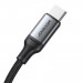 Joyroom 3-in-1 USB-C Fast Charging Cable 30W - универсален USB-C кабел с Lightning, microUSB и USB-C конектори (150 см) (черен) 4