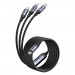 Joyroom 3-in-1 USB-C Fast Charging Cable 30W - универсален USB-C кабел с Lightning, microUSB и USB-C конектори (150 см) (черен) 5