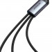 Joyroom Speedy 3-in-1 USB-A Fast Charging Cable 100W - универсален USB-A кабел с Lightning, microUSB и USB-C конектори (120 см) (черен) 2