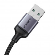 Joyroom Speedy 3-in-1 USB-A Fast Charging Cable 100W - универсален USB-A кабел с Lightning, microUSB и USB-C конектори (120 см) (черен) 2