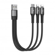Joyroom 3-in-1 Fast Charging Cable 3.5A (15 cm) (black)