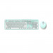 MOFII Sweet Wireless Keyboard and Mouse Set 2.4 GHz- комплект безжични клавиатура и мишка (бял-зелен) 2