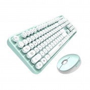 MOFII Sweet Wireless Keyboard and Mouse Set 2.4 GHz (white-green)