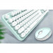 MOFII Sweet Wireless Keyboard and Mouse Set 2.4 GHz- комплект безжични клавиатура и мишка (бял-зелен) 3