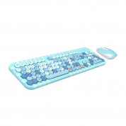 MOFII Honey Plus Wireless Keyboard and Mouse Set 2.4 GHz- комплект безжични клавиатура и мишка (син) 1