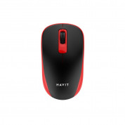 Havit 2.4Ghz Wireless Mouse MS626GT - ергономична безжична мишка (за Mac и PC) (черен-червен)