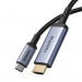 Baseus 8K 60Hz USB-C to HDMI Cable (B0063370G111-00) - кабел с поддръжка на 8K за свързване от USB-C към HDMI (черен) 5