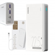 Romoss SENSE8F Fast Charging Power Bank 22.5W 30000 mAh - външна батерия с два USB-A и един USB-C изходи и технология за бързо зареждане (бял) 1