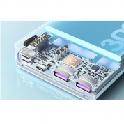 Romoss SENSE8F Fast Charging Power Bank 22.5W 30000 mAh - външна батерия с два USB-A и един USB-C изходи и технология за бързо зареждане (бял) 6