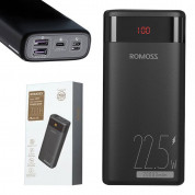 Romoss Ares 20PF Digital Display Power Bank 22.5W 20000 mAh PD - външна батерия с два USB-A и един USB-C изходи и технология за бързо зареждане (черен) 5