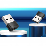 Vention CDWB0 USB-A to USB-C Adapter - адаптер от USB-A мъжко към USB-C женско за мобилни устройства с USB-C порт (черен) 1