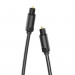 Vention Optical Audio Fiber Cable - оптичен аудио кабел (200 см) (черен) 1