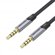 Vention TRRS Stereo Audio Aux Cable - качествен 3.5 мм. аудио кабел (100 см) (син)