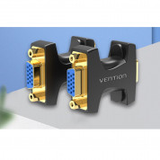 Vention VGA Female To VGA Female Adapter FullHD - адаптер за свързване на VGA устройства към VGA кабел (черен) 2
