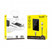 Budi Mini Fast Wireless Charger 15W - поставка (пад) за безжично зареждане на Qi съвместими мобилни устройства (черен) 4